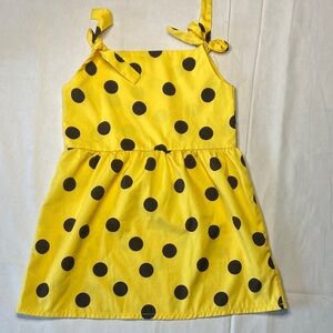 PatPat Yellow Polka‎ Dot Kids Dress